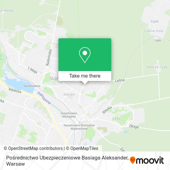 Pośrednictwo Ubezpieczeniowe Basiaga Aleksander map