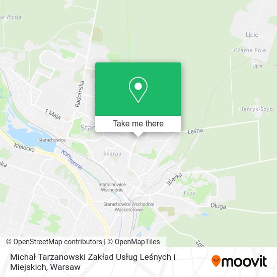 Michał Tarzanowski Zakład Usług Leśnych i Miejskich map