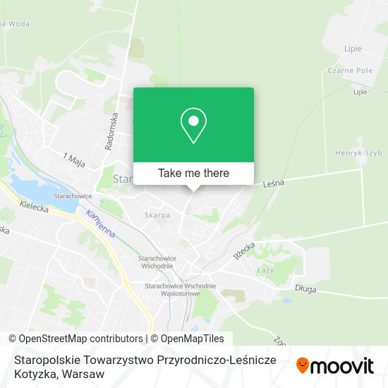 Карта Staropolskie Towarzystwo Przyrodniczo-Leśnicze Kotyzka