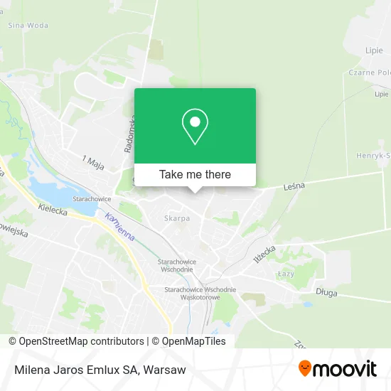 Карта Milena Jaros Emlux SA
