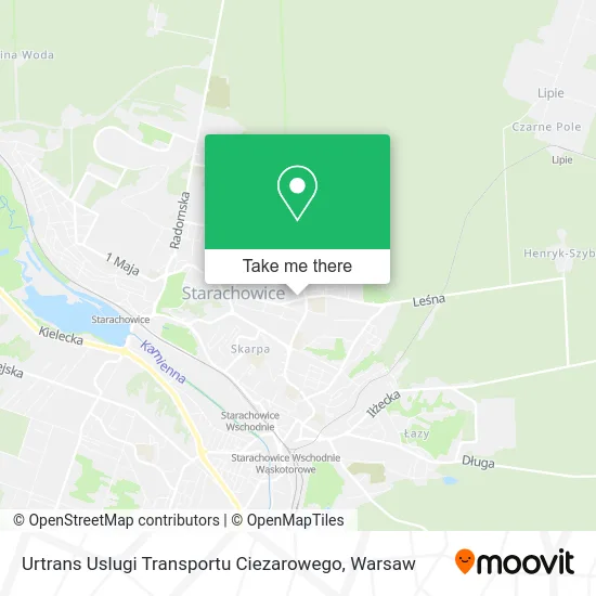 Карта Urtrans Uslugi Transportu Ciezarowego