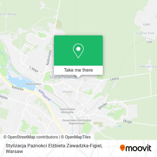 Stylizacja Paznokci Elżbieta Zawadzka-Figiel map