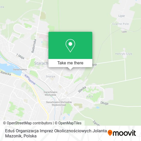 Eduś Organizacja Imprez Okolicznościowych Jolanta Mazonik map