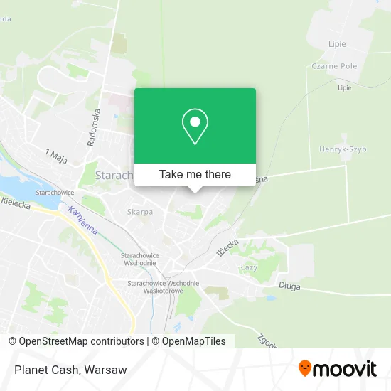 Planet Cash map