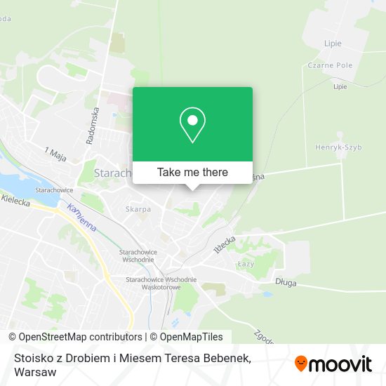 Stoisko z Drobiem i Miesem Teresa Bebenek map