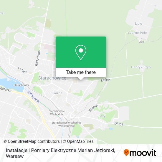 Instalacje i Pomiary Elektryczne Marian Jeziorski map