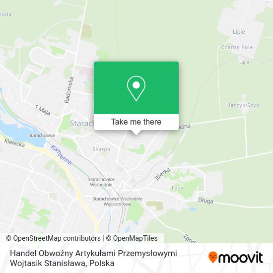 Handel Obwoźny Artykułami Przemysłowymi Wojtasik Stanisława map