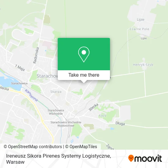 Карта Ireneusz Sikora Pirenes Systemy Logistyczne