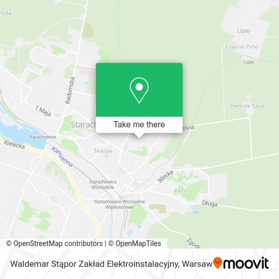 Waldemar Stąpor Zakład Elektroinstalacyjny map