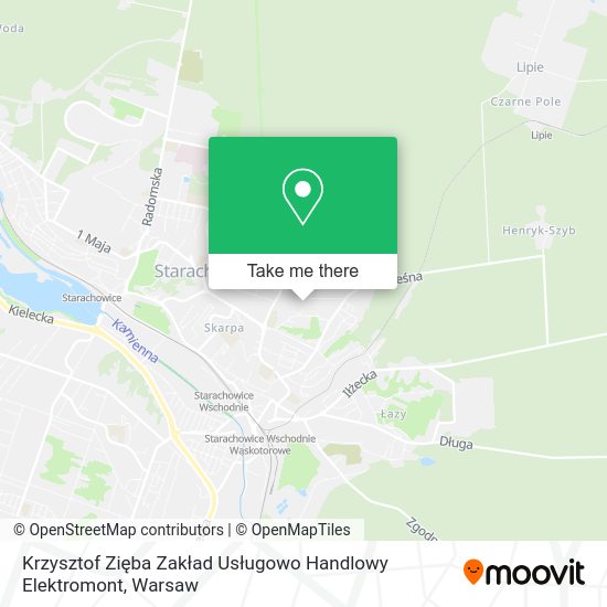 Krzysztof Zięba Zakład Usługowo Handlowy Elektromont map