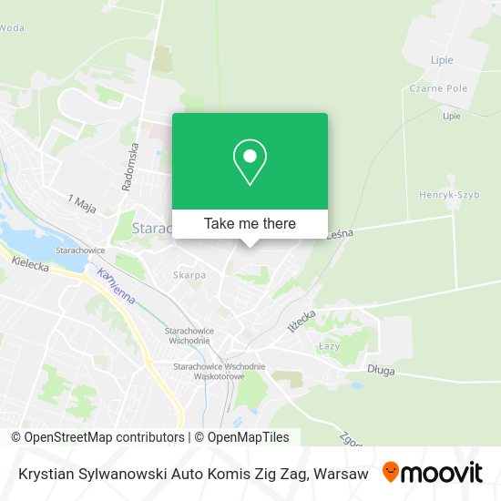 Krystian Sylwanowski Auto Komis Zig Zag map