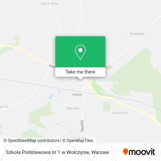 Szkoła Podstawowa nr 1 w Wołczynie map