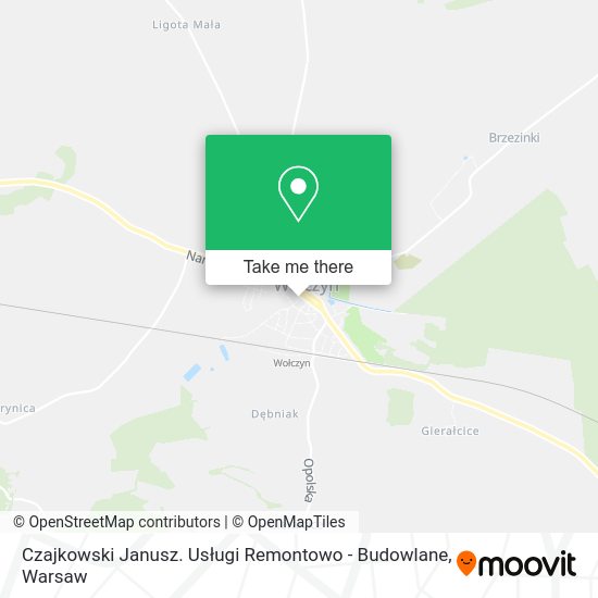 Czajkowski Janusz. Usługi Remontowo - Budowlane map