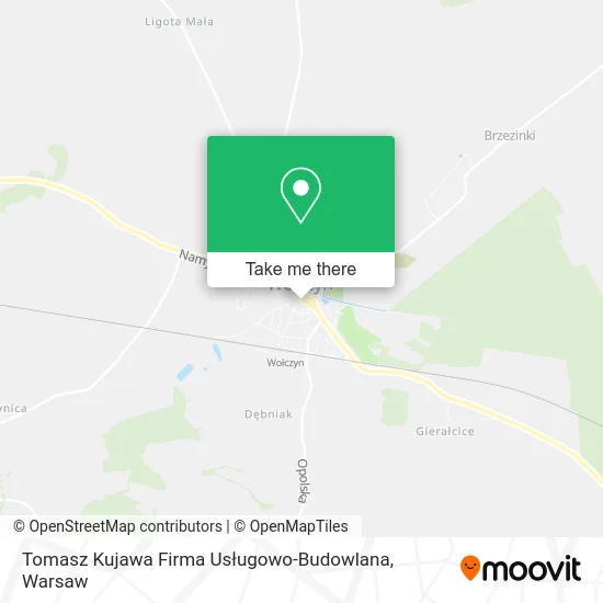 Карта Tomasz Kujawa Firma Usługowo-Budowlana