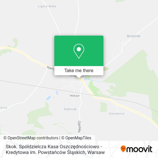 Skok. Spółdzielcza Kasa Oszczędnościowo - Kredytowa im. Powstańców Śląskich map