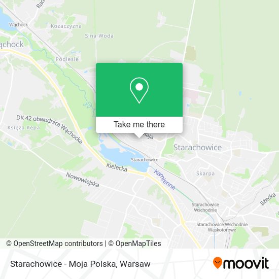 Карта Starachowice - Moja Polska