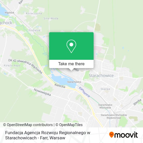 Карта Fundacja Agencja Rozwoju Regionalnego w Starachowicach - Farr