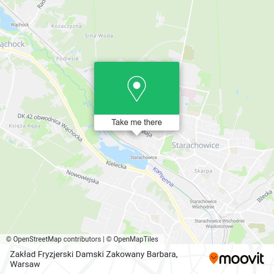 Zakład Fryzjerski Damski Zakowany Barbara map