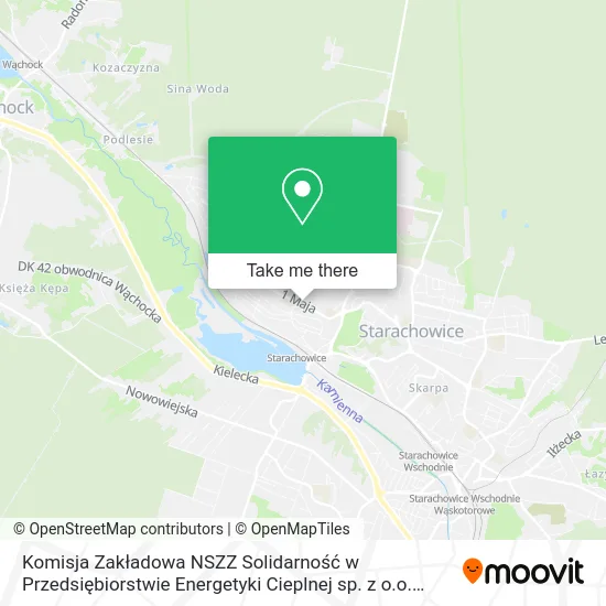 Карта Komisja Zakładowa NSZZ Solidarność w Przedsiębiorstwie Energetyki Cieplnej sp. z o.o. Bugaj w Stara