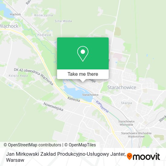 Jan Mirkowski Zakład Produkcyjno-Usługowy Janter map