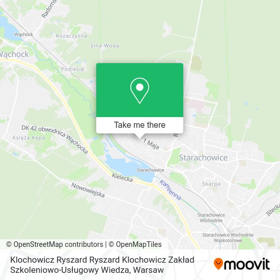 Klochowicz Ryszard Ryszard Klochowicz Zakład Szkoleniowo-Usługowy Wiedza map