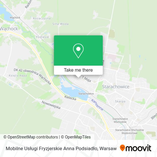 Mobilne Usługi Fryzjerskie Anna Podsiadło map