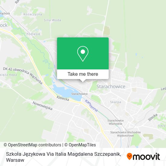 Szkoła Językowa Via Italia Magdalena Szczepanik map