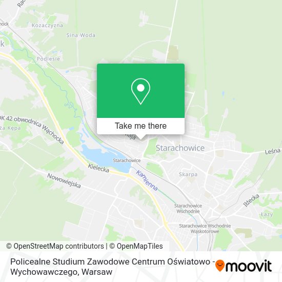 Policealne Studium Zawodowe Centrum Oświatowo - Wychowawczego map