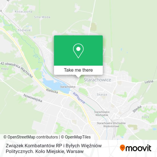 Związek Kombatantów RP i Byłych Więźniów Politycznych. Koło Miejskie map