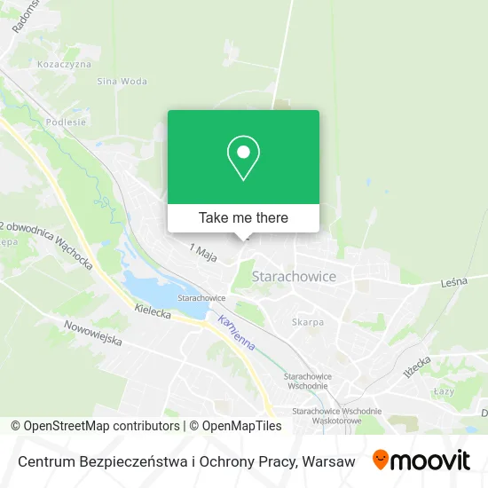 Карта Centrum Bezpieczeństwa i Ochrony Pracy