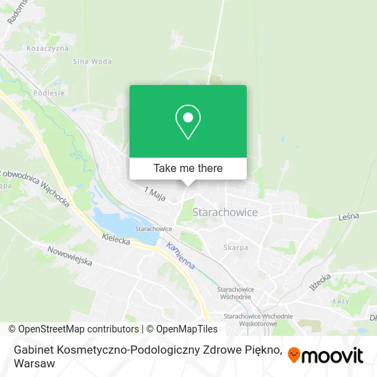 Карта Gabinet Kosmetyczno-Podologiczny Zdrowe Piękno
