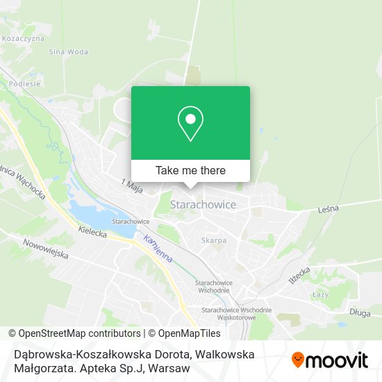 Dąbrowska-Koszałkowska Dorota, Walkowska Małgorzata. Apteka Sp.J map