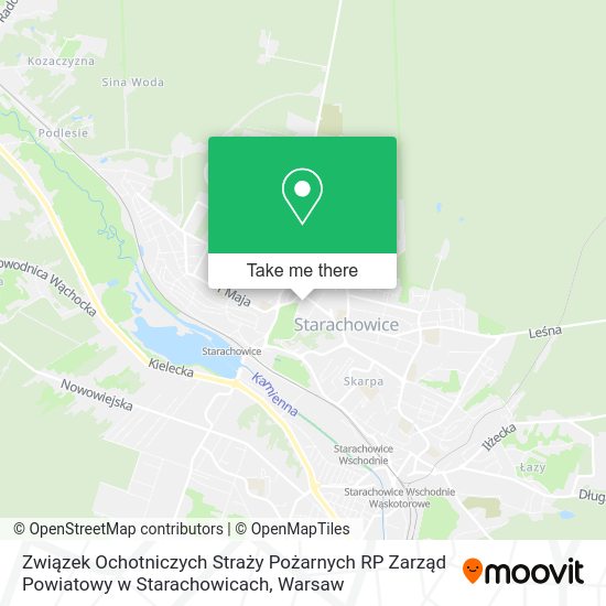 Związek Ochotniczych Straży Pożarnych RP Zarząd Powiatowy w Starachowicach map