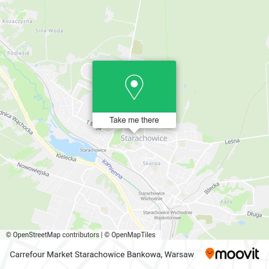 Carrefour Market Starachowice Bankowa map