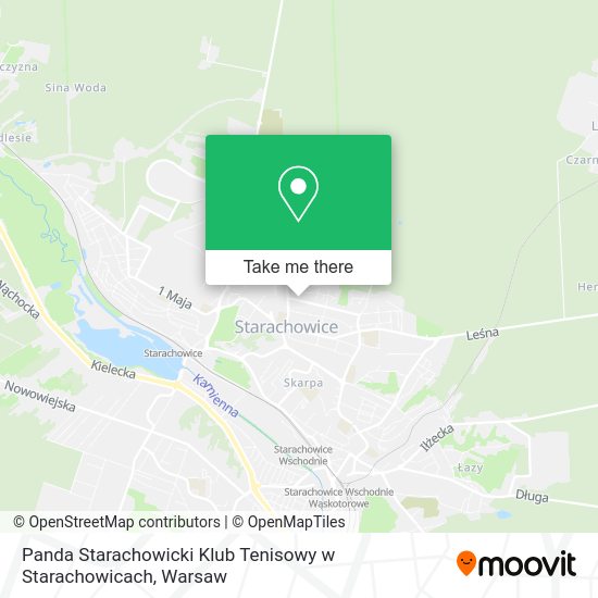 Panda Starachowicki Klub Tenisowy w Starachowicach map