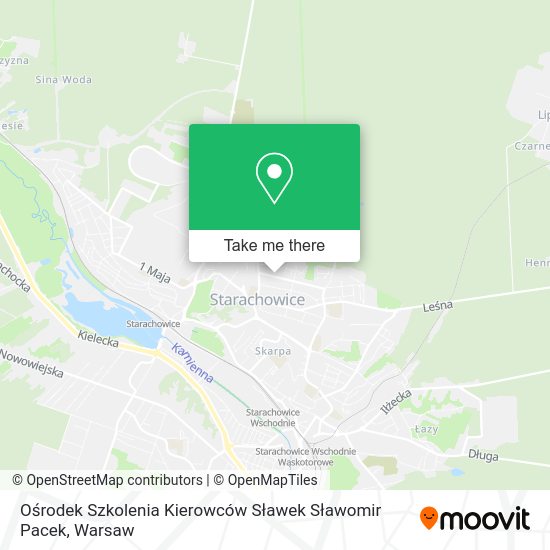 Ośrodek Szkolenia Kierowców Sławek Sławomir Pacek map