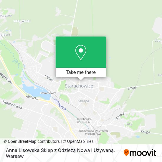 Anna Lisowska Sklep z Odzieżą Nową i Używaną map