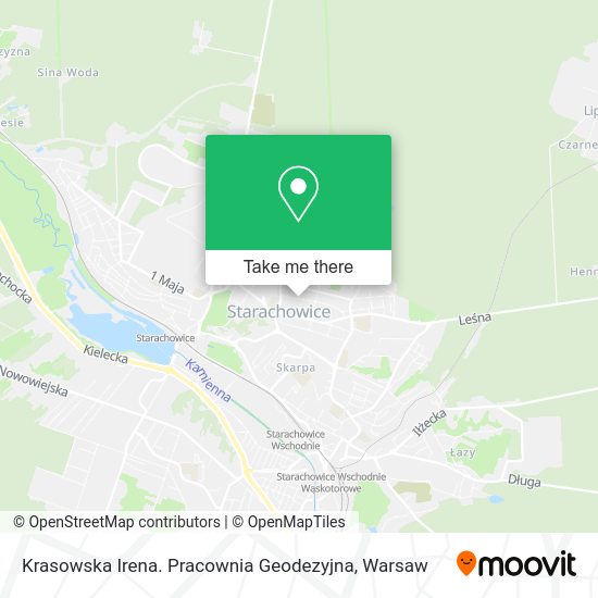 Krasowska Irena. Pracownia Geodezyjna map