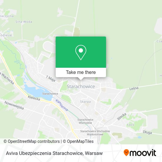 Карта Aviva Ubezpieczenia Starachowice