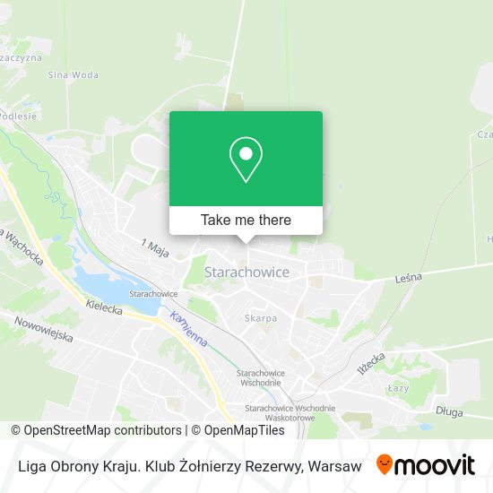 Liga Obrony Kraju. Klub Żołnierzy Rezerwy map