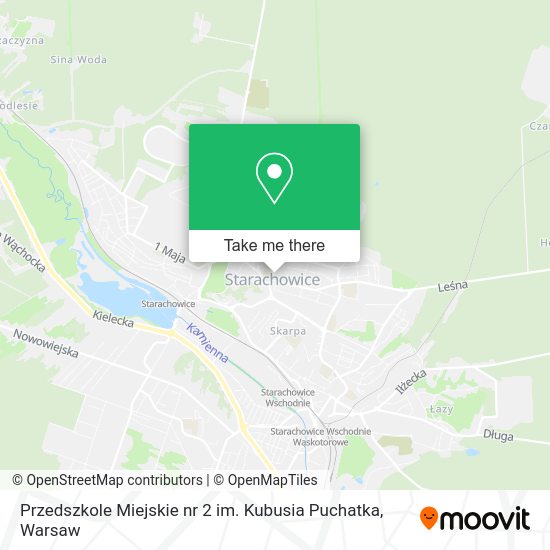 Карта Przedszkole Miejskie nr 2 im. Kubusia Puchatka