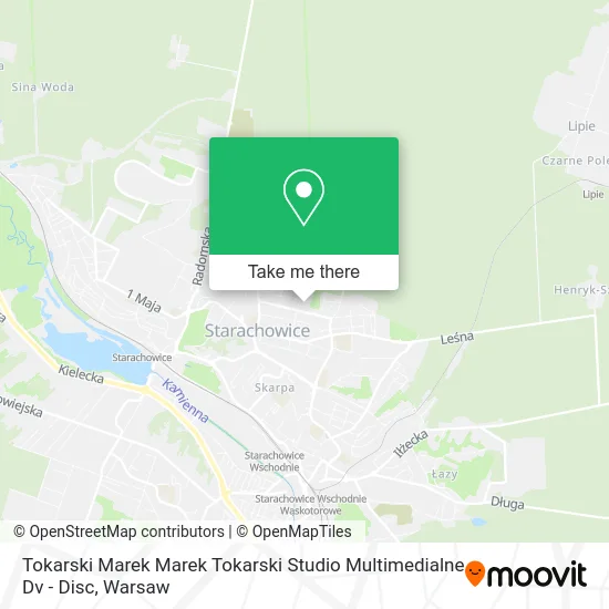 Карта Tokarski Marek Marek Tokarski Studio Multimedialne Dv - Disc