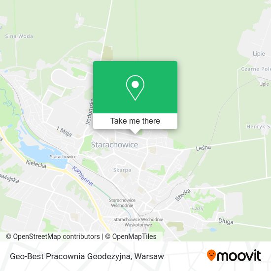 Карта Geo-Best Pracownia Geodezyjna