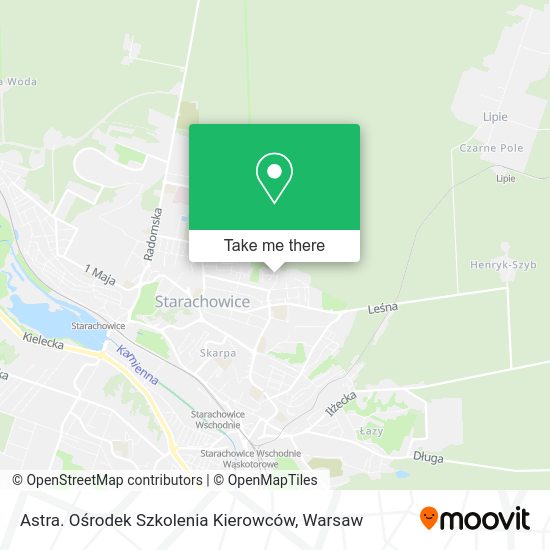 Astra. Ośrodek Szkolenia Kierowców map