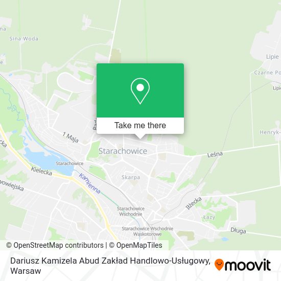 Dariusz Kamizela Abud Zakład Handlowo-Usługowy map