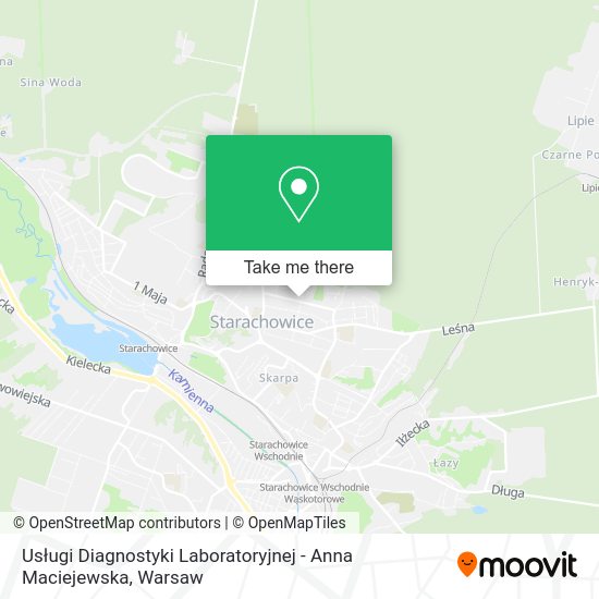 Usługi Diagnostyki Laboratoryjnej - Anna Maciejewska map