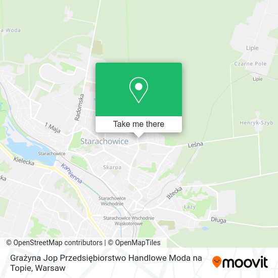 Grażyna Jop Przedsiębiorstwo Handlowe Moda na Topie map