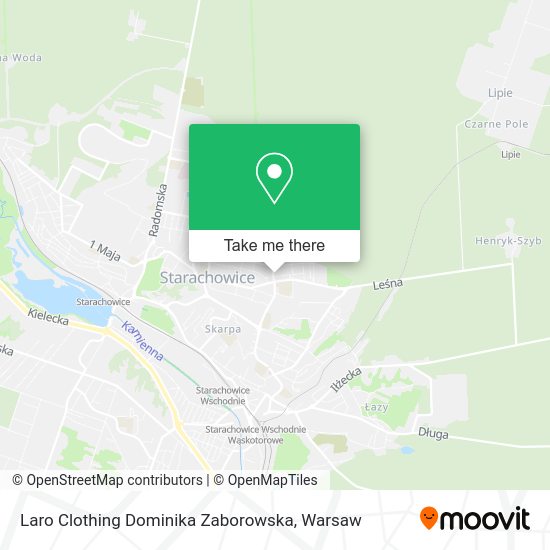 Laro Clothing Dominika Zaborowska map