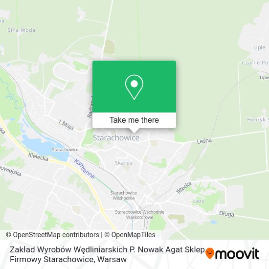 Zakład Wyrobów Wędliniarskich P. Nowak Agat Sklep Firmowy Starachowice map