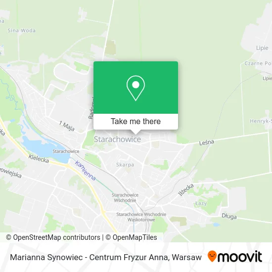Карта Marianna Synowiec - Centrum Fryzur Anna